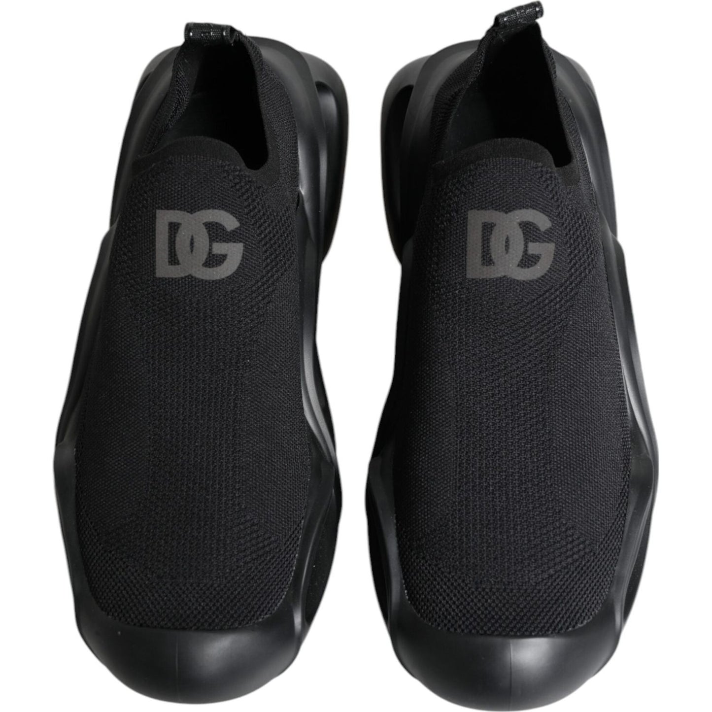 Dolce & Gabbana Black Slip On Wave Low Top Men Sneakers Shoes Dolce & Gabbana