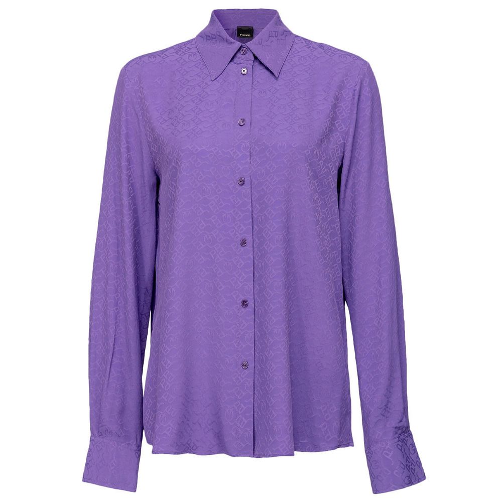 PINKO Purple Acetate Shirt PINKO