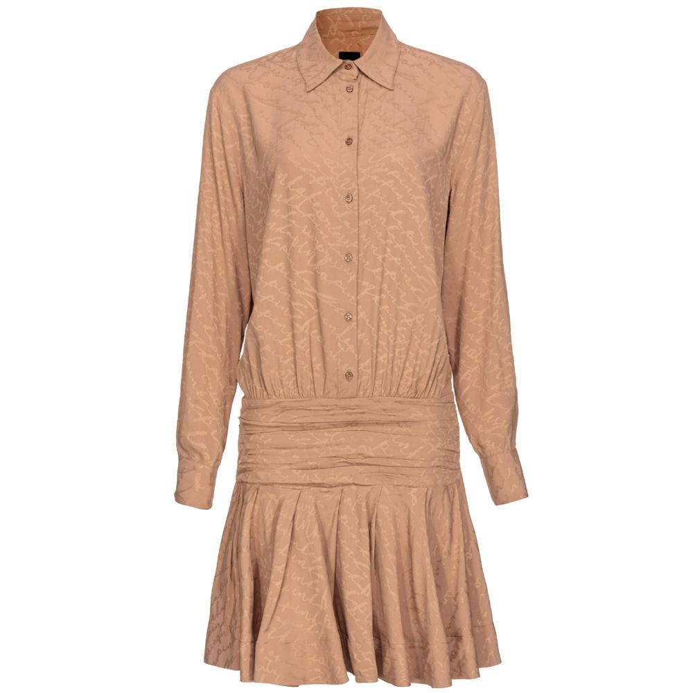 PINKO Beige Acetate Dress PINKO