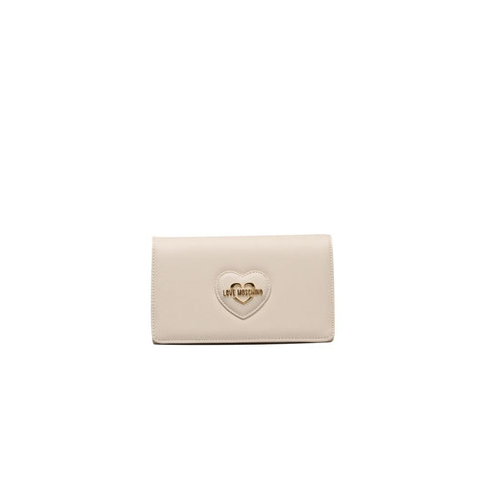 Love Moschino Beige Polyethylene Women Crossbody Bag Love Moschino