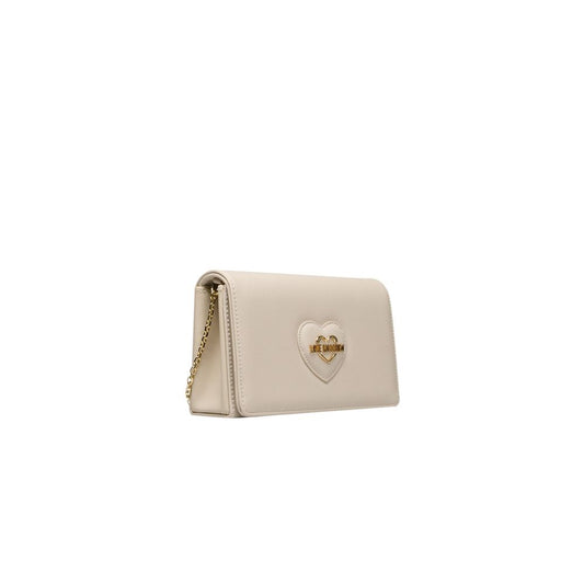 Love Moschino Beige Polyethylene Women Crossbody Bag Love Moschino