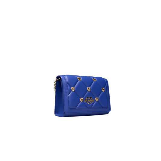 Love Moschino Blue Polyethylene Women Crossbody Bag Love Moschino