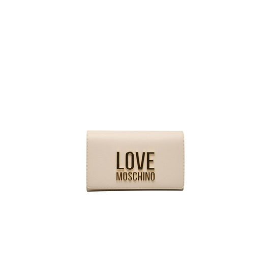 Love Moschino Beige Polyethylene Women Crossbody Bag Love Moschino