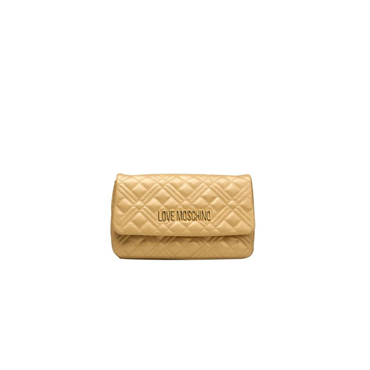 Love Moschino Gold Polyethylene Women Crossbody Bag Love Moschino