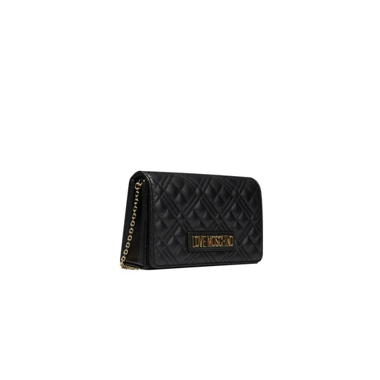 Love Moschino Black Polyethylene Women Crossbody Bag Love Moschino