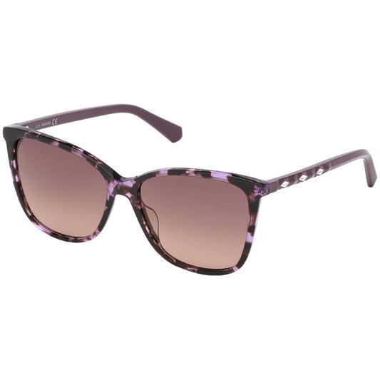 Swarovski Purple Plastic Sunglasses