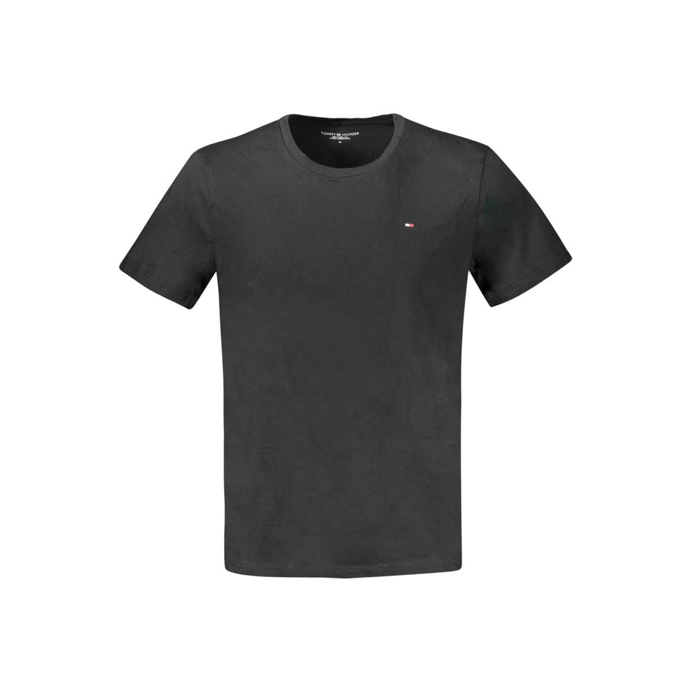 Tommy Hilfiger Black Cotton T-Shirt Tommy Hilfiger