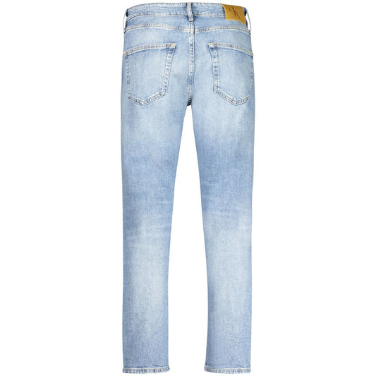 Calvin Klein Light Blue Cotton Jeans & Pant Calvin Klein