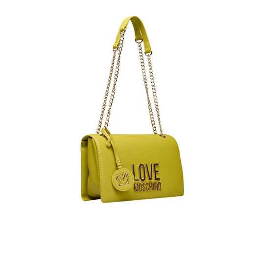 Love Moschino Yellow Polyethylene Women Crossbody Bag Love Moschino