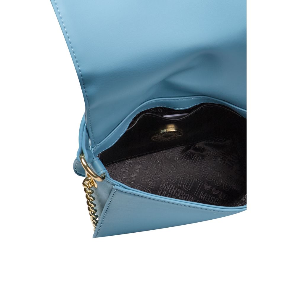 Love Moschino Light Blue Polyethylene Handbag