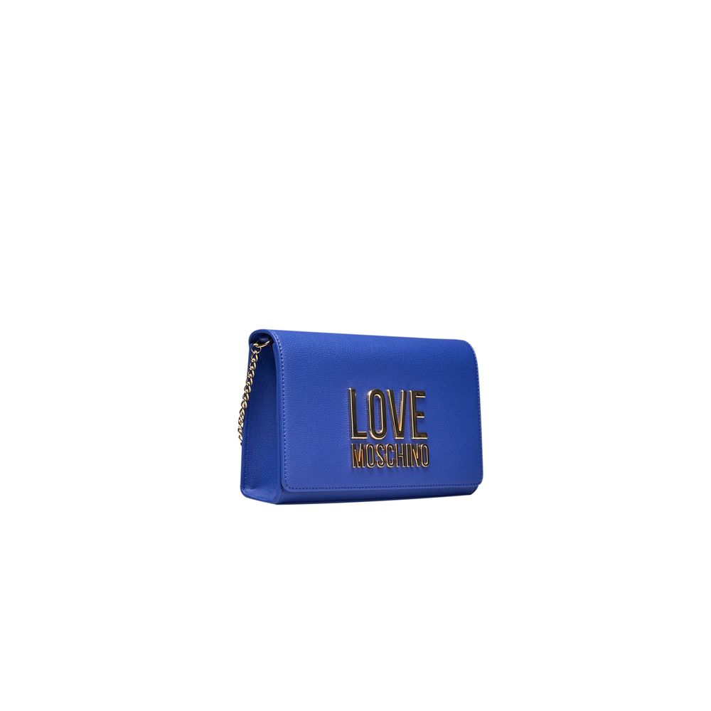 Love Moschino Blue Polyethylene Crossbody Bag