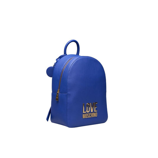 Love Moschino Blue Polyethylene Women Backpack Love Moschino