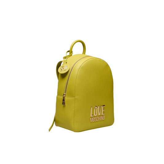 Love Moschino Yellow Polyethylene Women Backpack Love Moschino