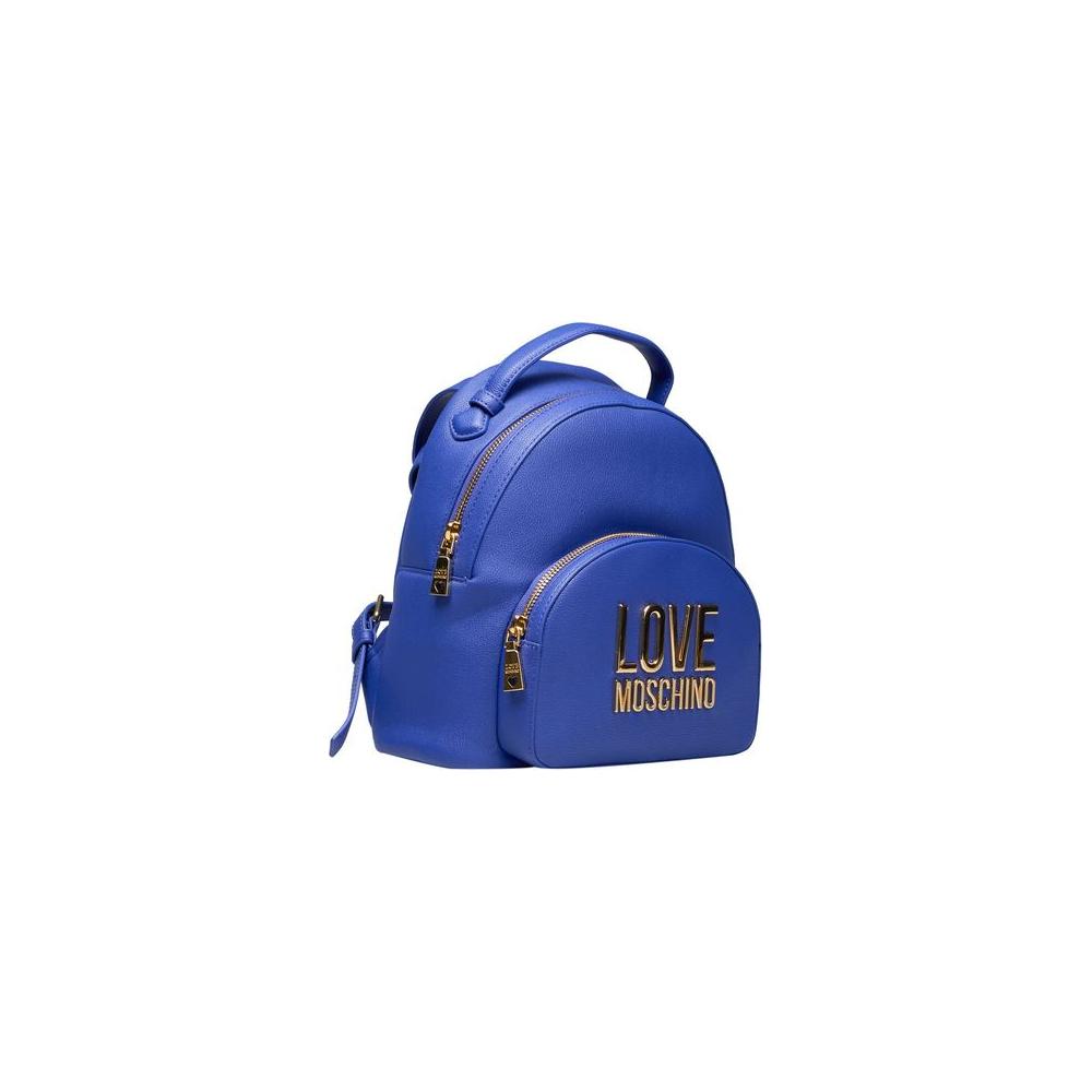 Love Moschino Blue Polyethylene Backpack