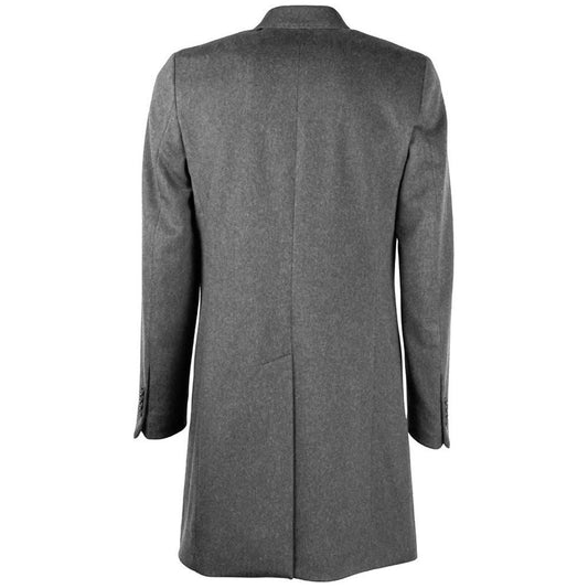 Made in Italy Gray Wool Vergine Jacket