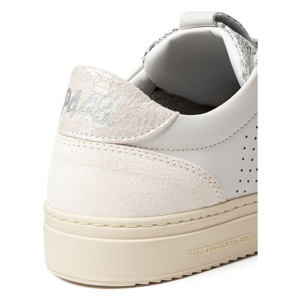 P448 White Leather Sneaker P448