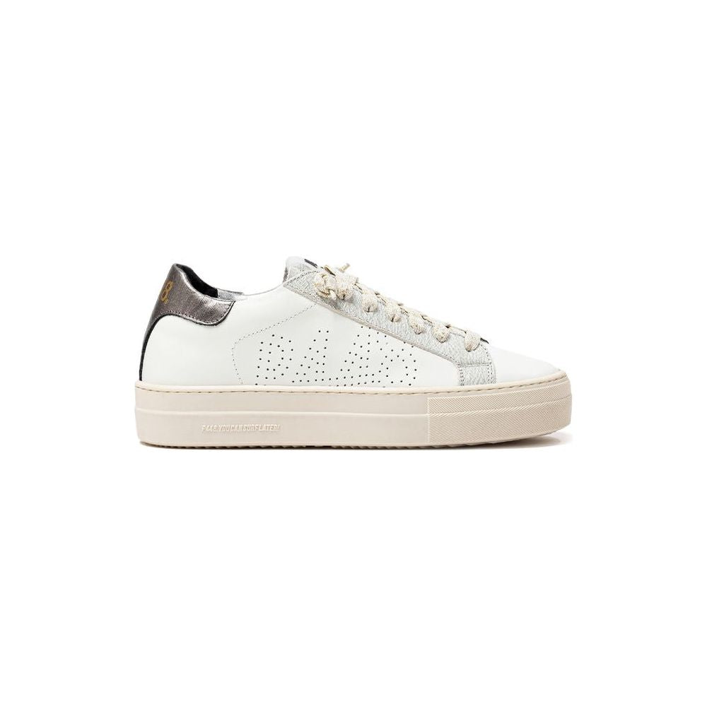 P448 White Leather Sneaker P448