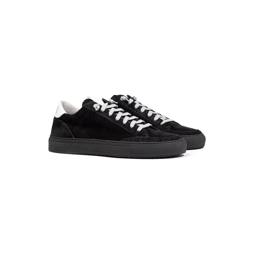 P448 Black Leather Scamociata Sneaker P448