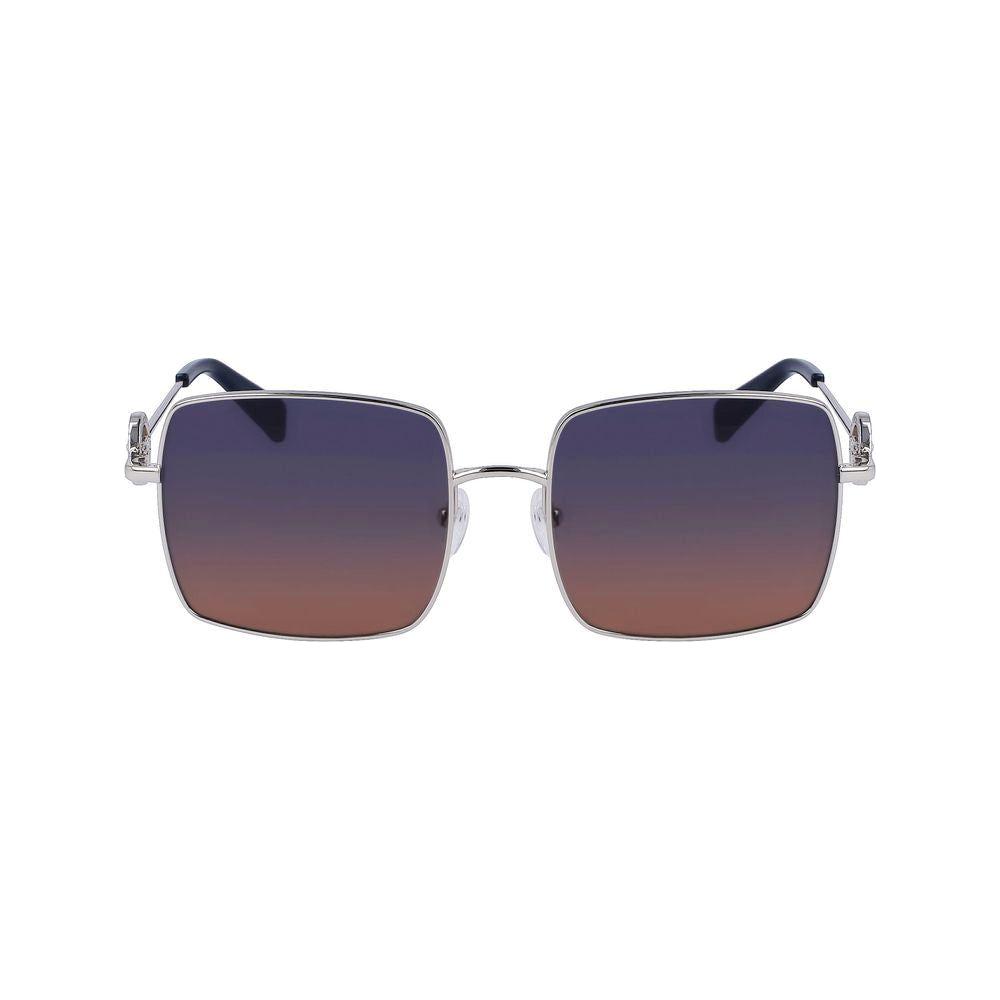 Longchamp Gray Metal Sunglasses Longchamp