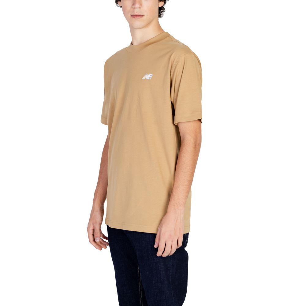 New Balance Beige Cotton T-Shirt New Balance