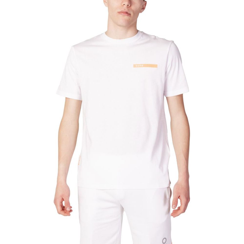 Suns White Cotton T-Shirt