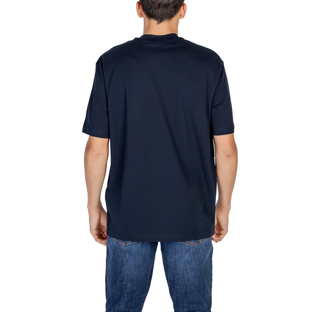 Armani Exchange Blue Cotton T-Shirt Armani Exchange