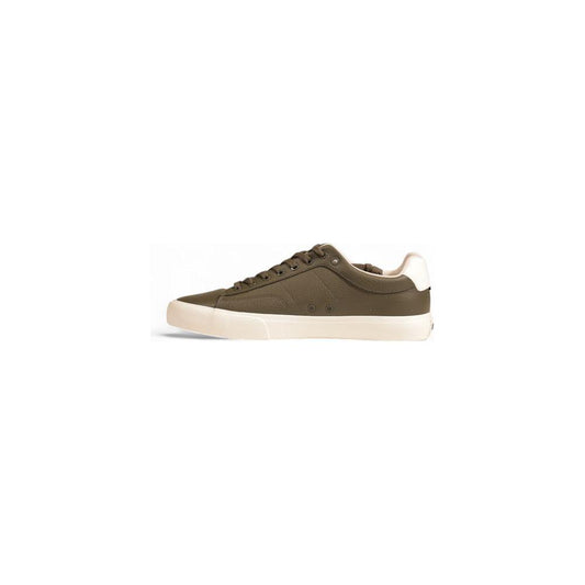 Hugo Boss Green Leather Sneaker Hugo Boss