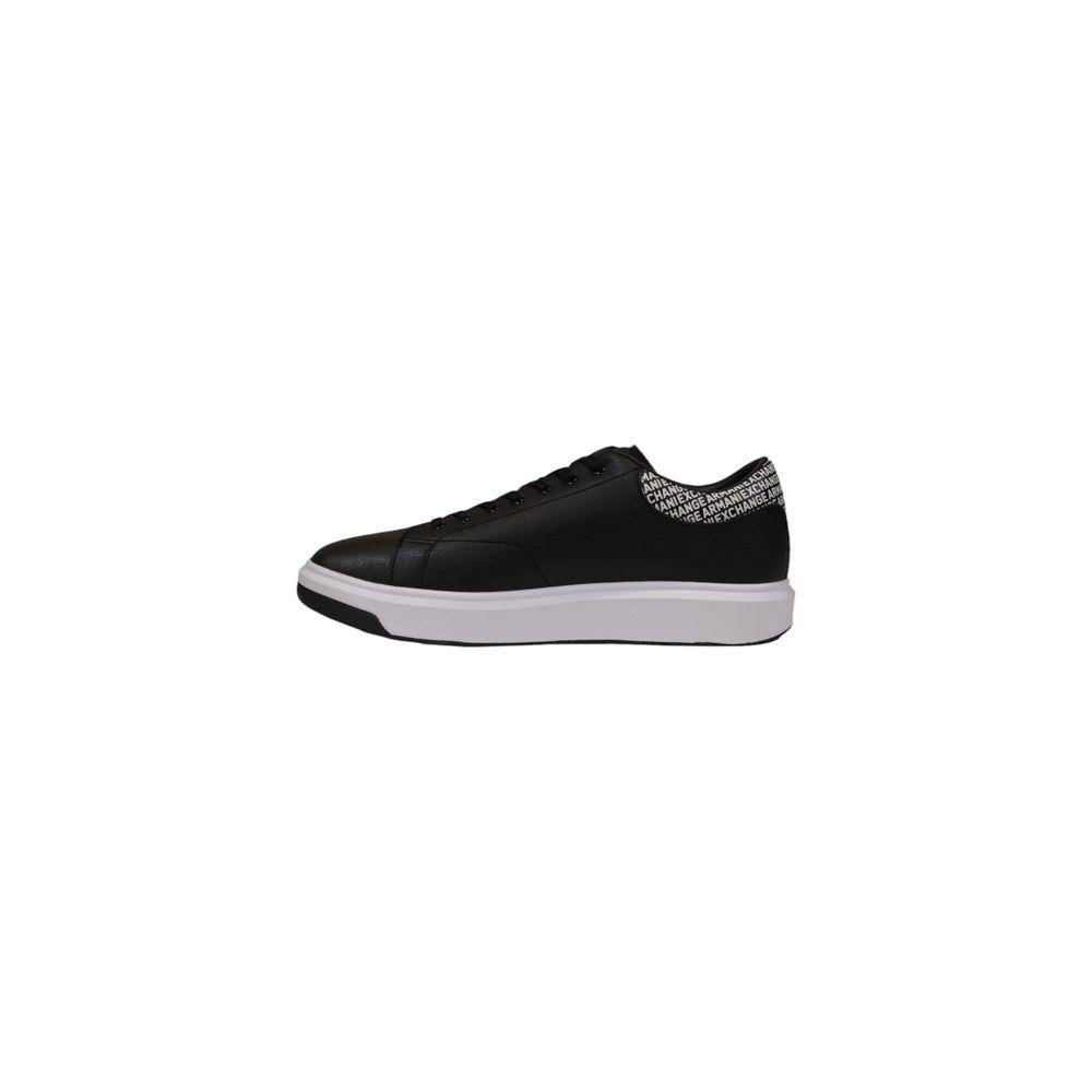 Armani Exchange Black Leather Sneaker Armani Exchange