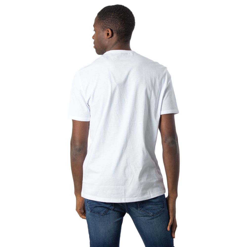 Armani Exchange White Cotton T-Shirt Armani Exchange