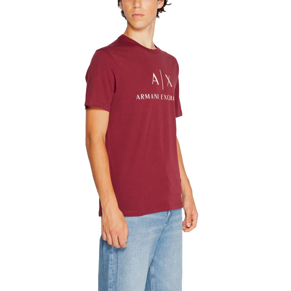 Armani Exchange Bordeaux Cotton T-Shirt Armani Exchange