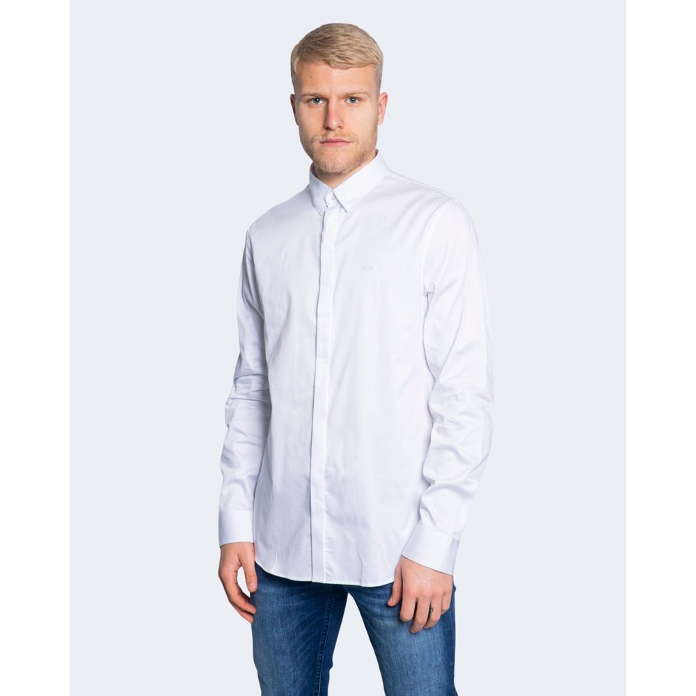 Armani Exchange White Cotton Shirt Armani Exchange