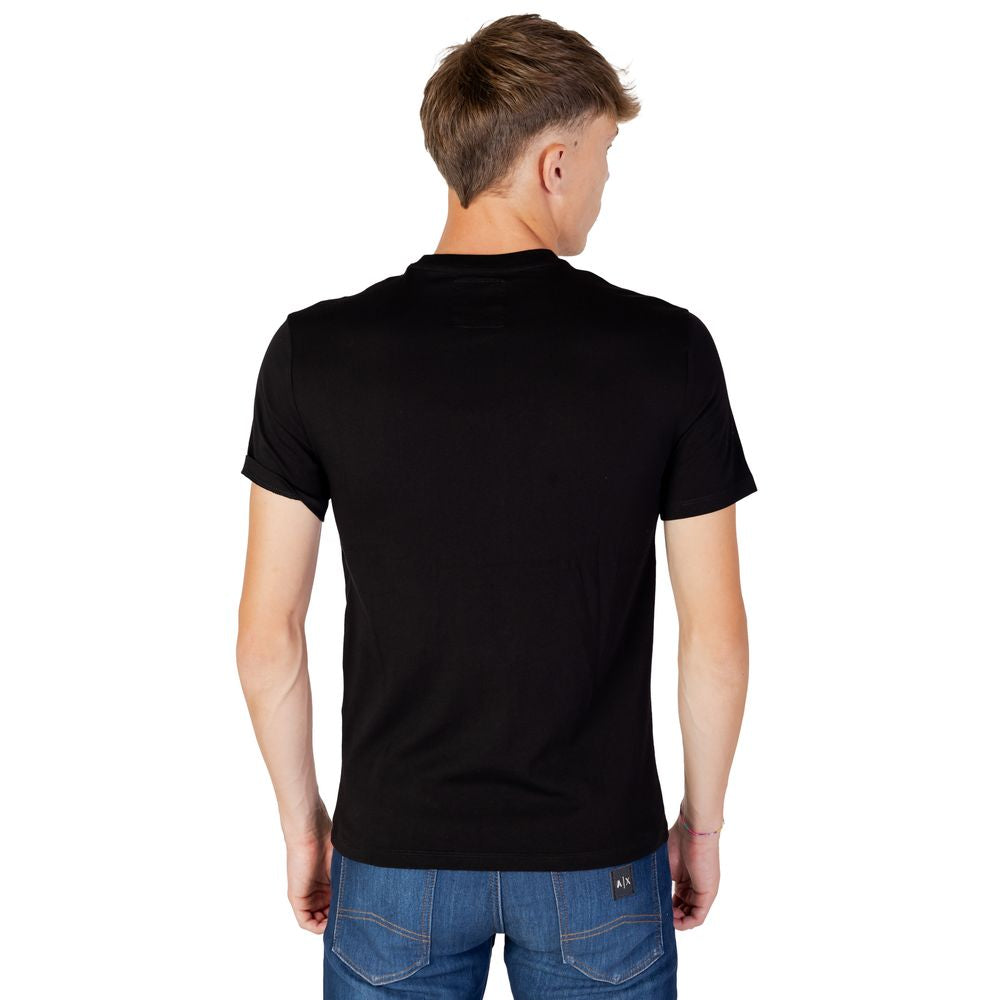 Armani Exchange Black Cotton T-Shirt Armani Exchange