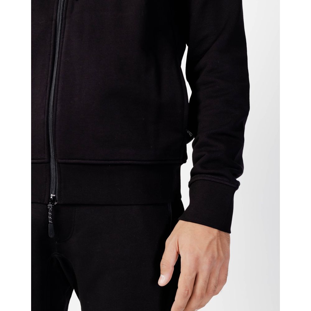 Armani Exchange Black Cotton Sweater Armani Exchange