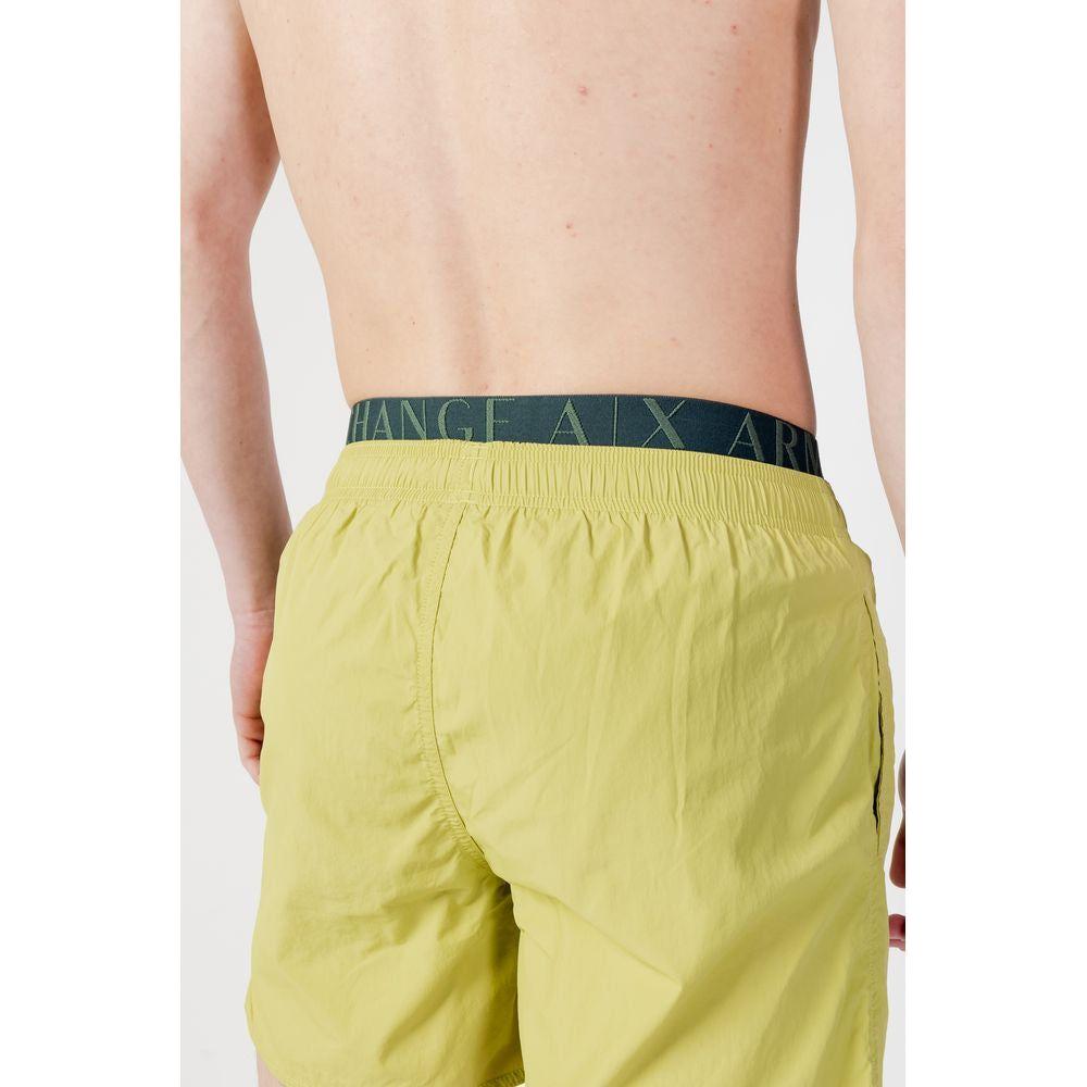 Armani Exchange Green Polyester Swimwear Armani Exchange