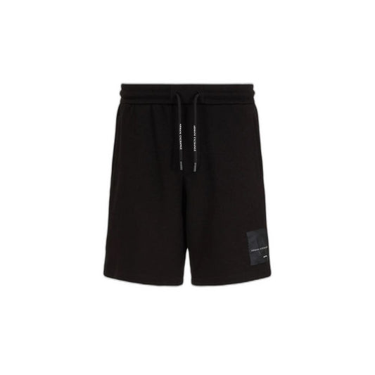 Armani Exchange Black Cotton Short Armani Exchange