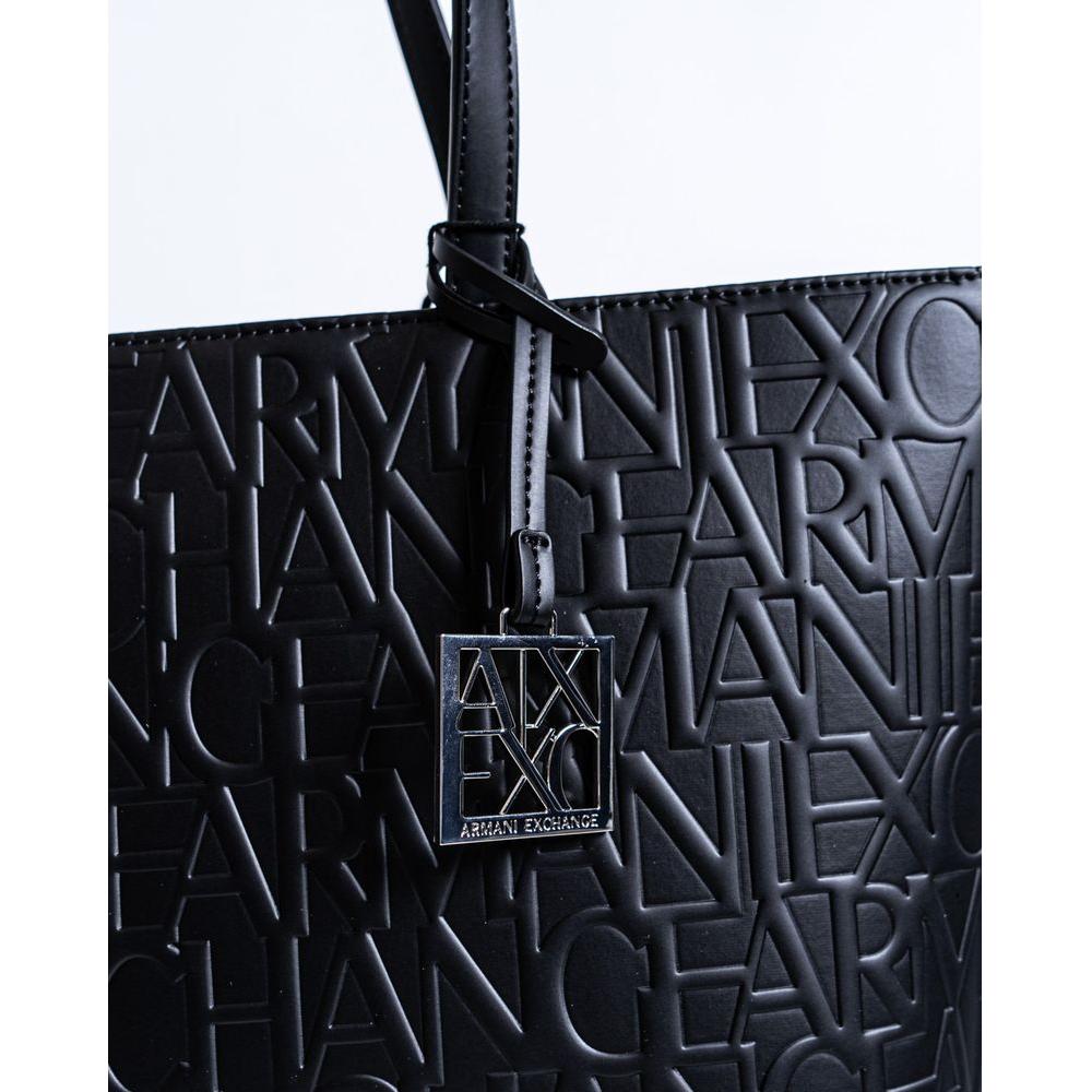 Armani Exchange Black Polyester Handbag Armani Exchange