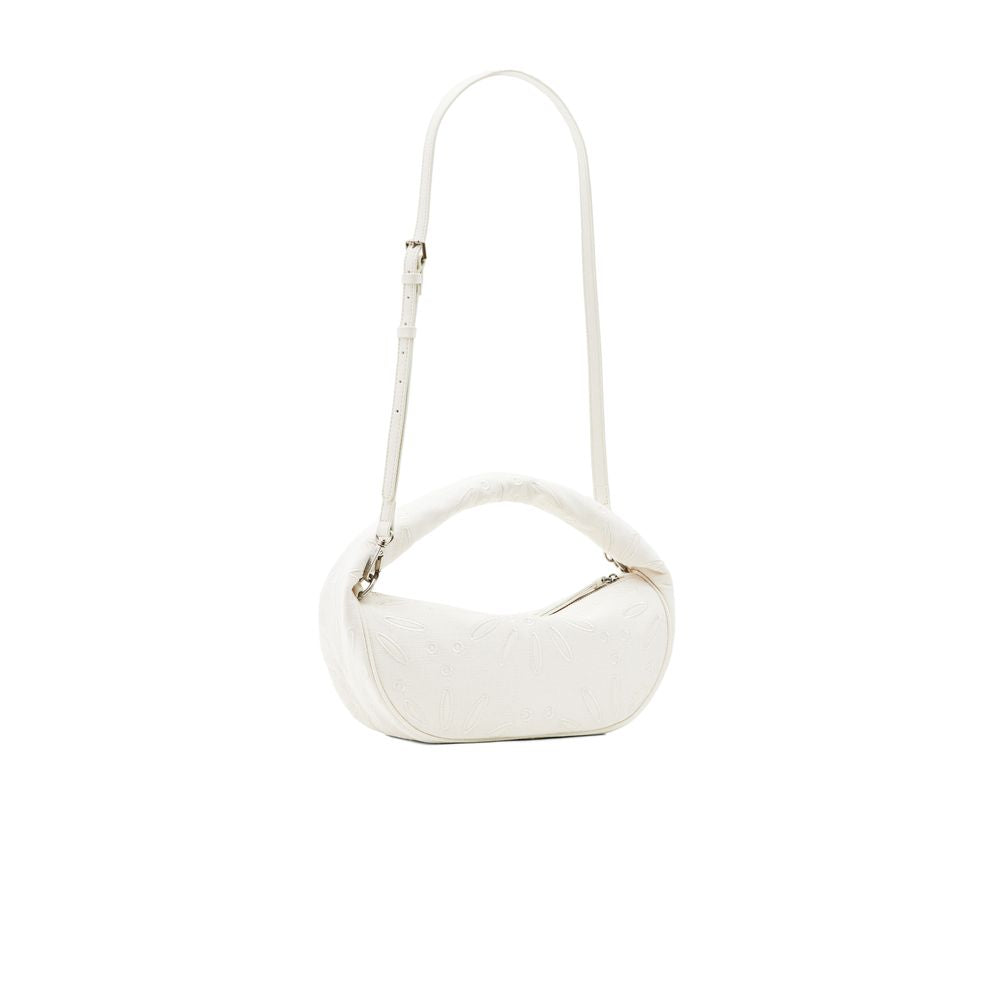 Desigual Cream Juta Handbag Desigual