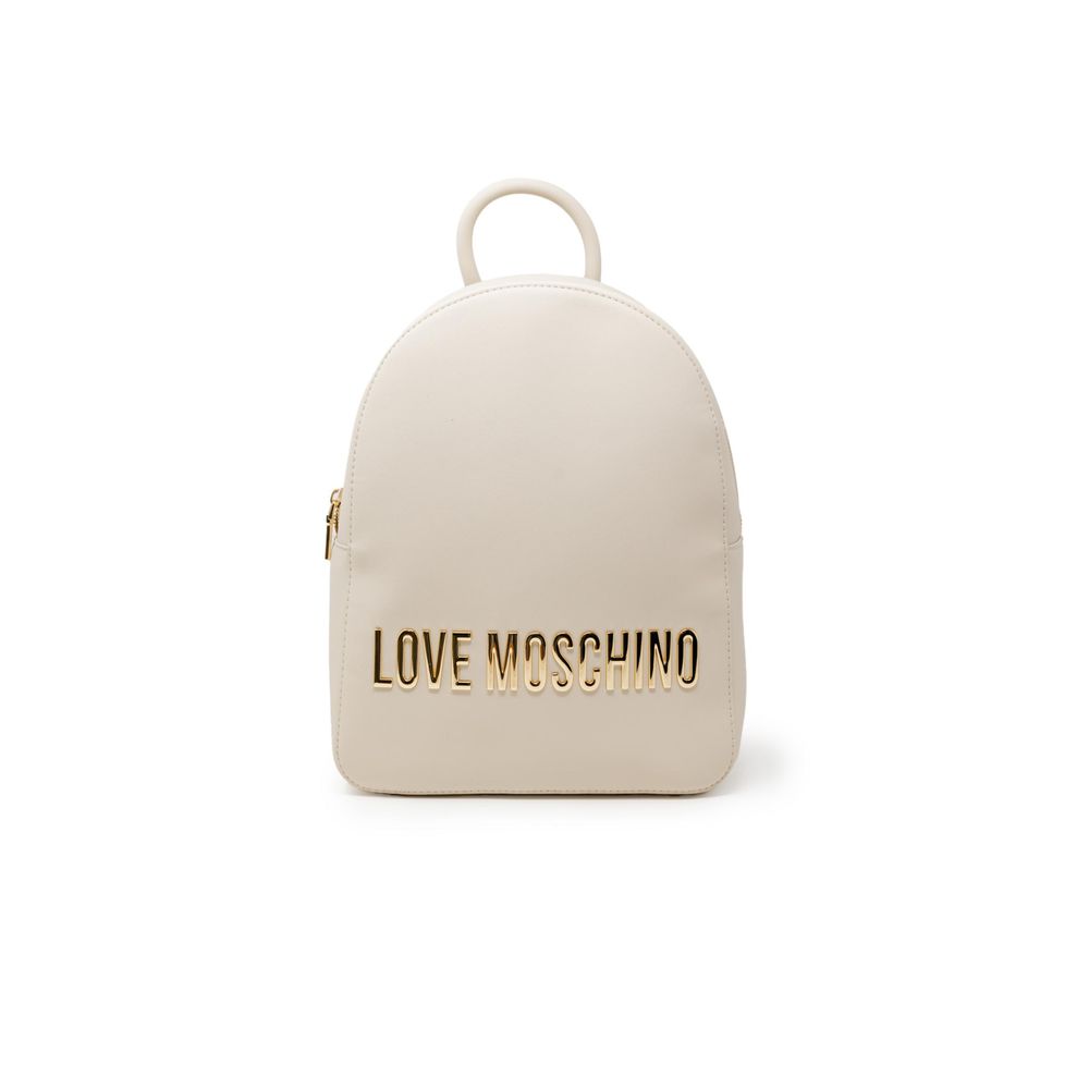 Love Moschino Beige Polyethylene Backpack Love Moschino