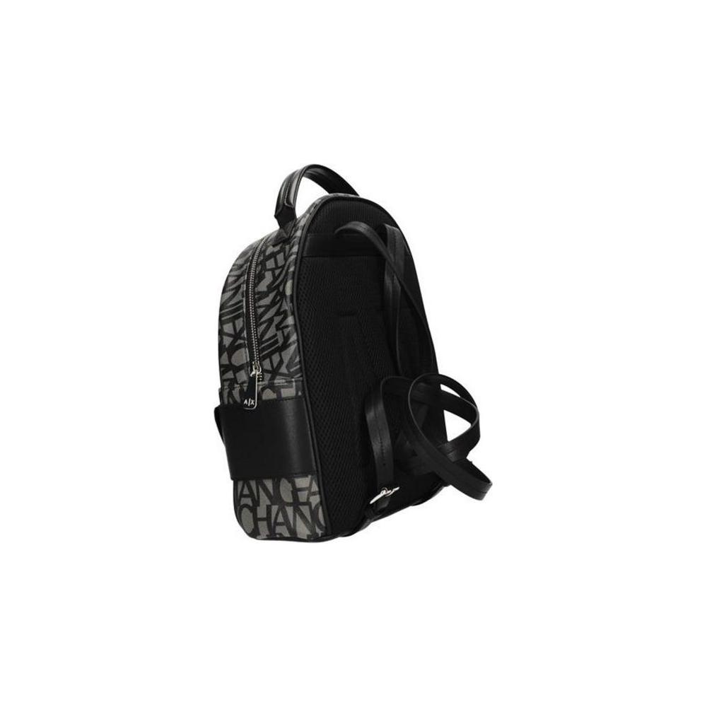 Armani Exchange Black Cotton Backpack Armani Exchange