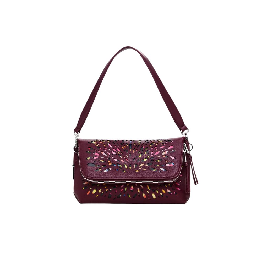 Desigual Bordeaux Polyethylene Handbag Desigual