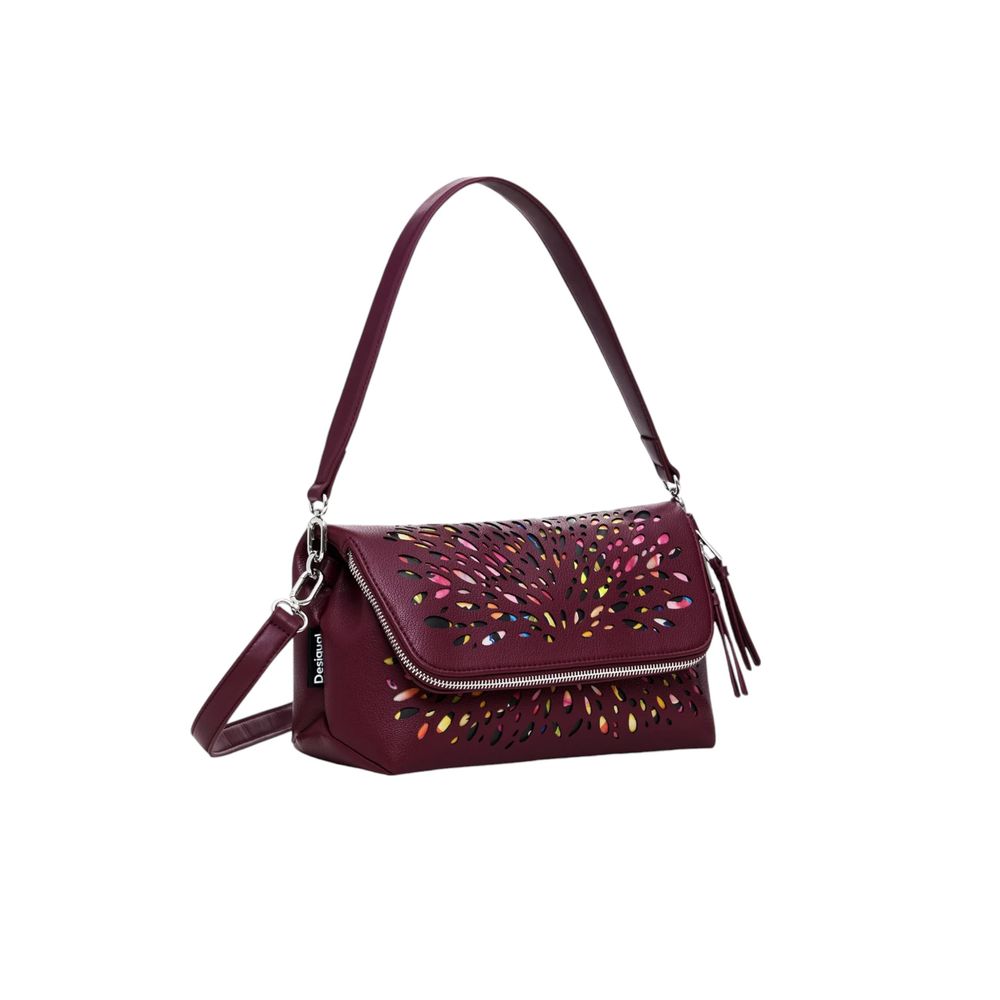 Desigual Bordeaux Polyethylene Handbag Desigual