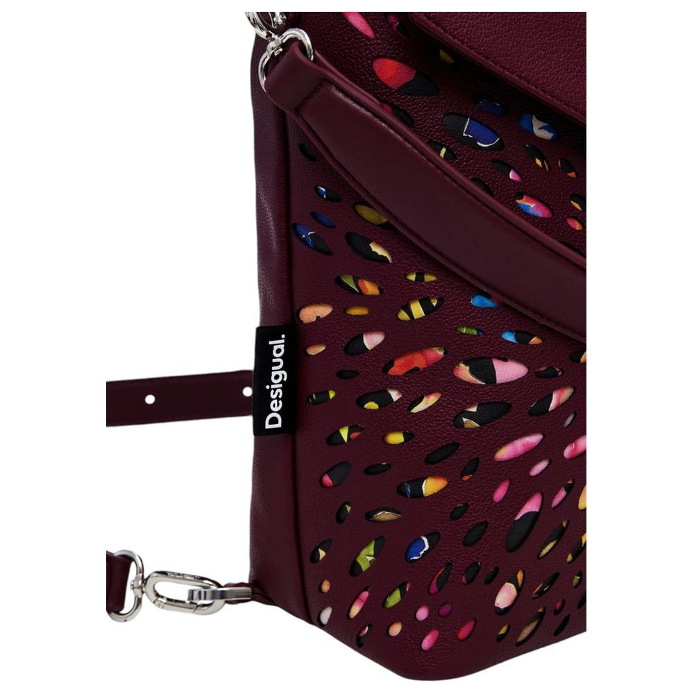 Desigual Bordeaux Polyethylene Backpack Desigual