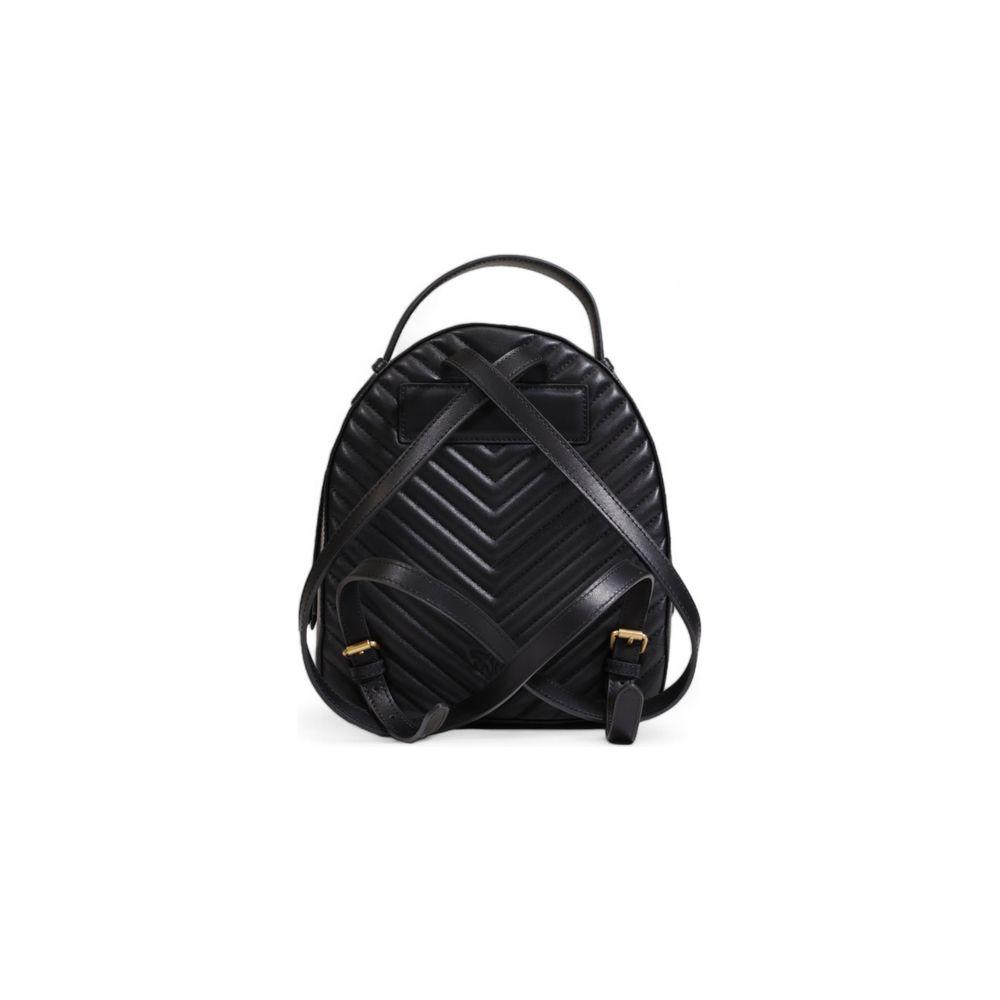 PINKO Black Leather Backpack PINKO