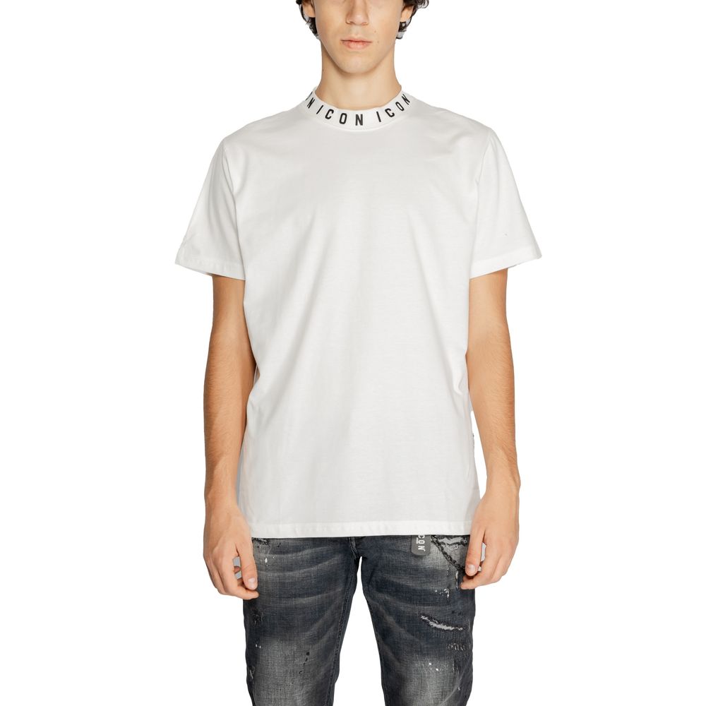 Icon White Cotton T-Shirt Icon