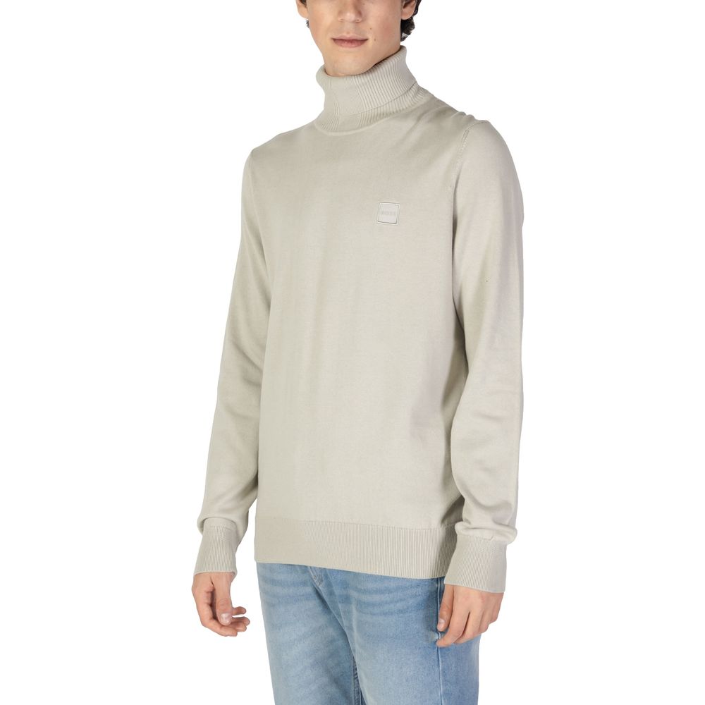 Hugo Boss Beige Cotton Sweater Hugo Boss