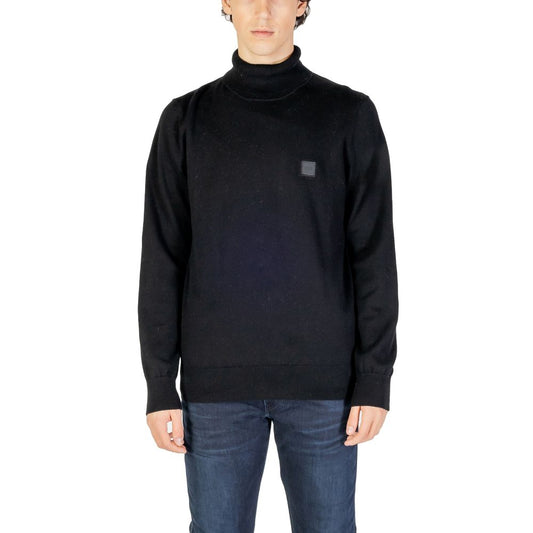 Hugo Boss Black Cotton Sweater Hugo Boss