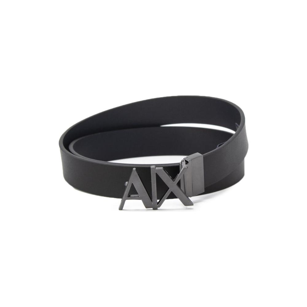 Armani Exchange Black Leather Belt Armani Exchange Dark Slate Gray