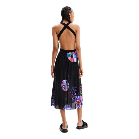 Desigual Purple Viscose Swimwear Desigual