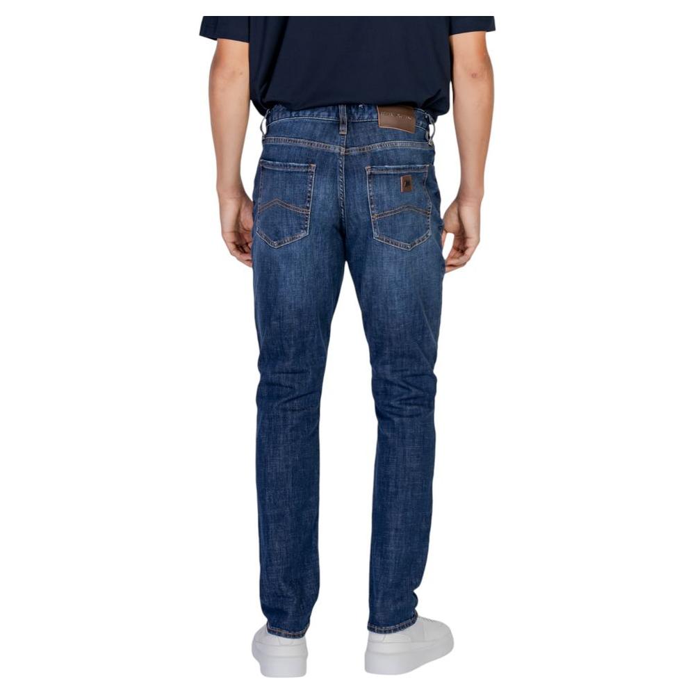 Armani Exchange Blue Cotton Jeans & Pant Armani Exchange