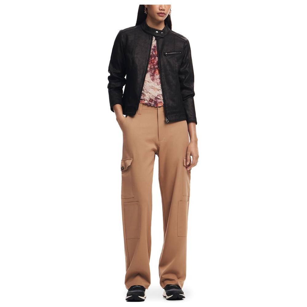 Desigual Beige Polyester Jeans & Pant Desigual